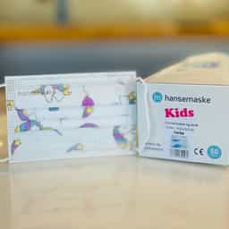 Kindermasken made in Germany mit Einhorn Motiv
